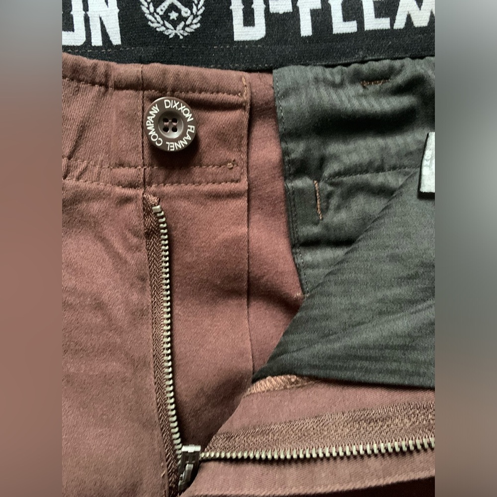 NWOT DIXXON Chino Pants Brown Size 30W/32L - Picture 6 of 11